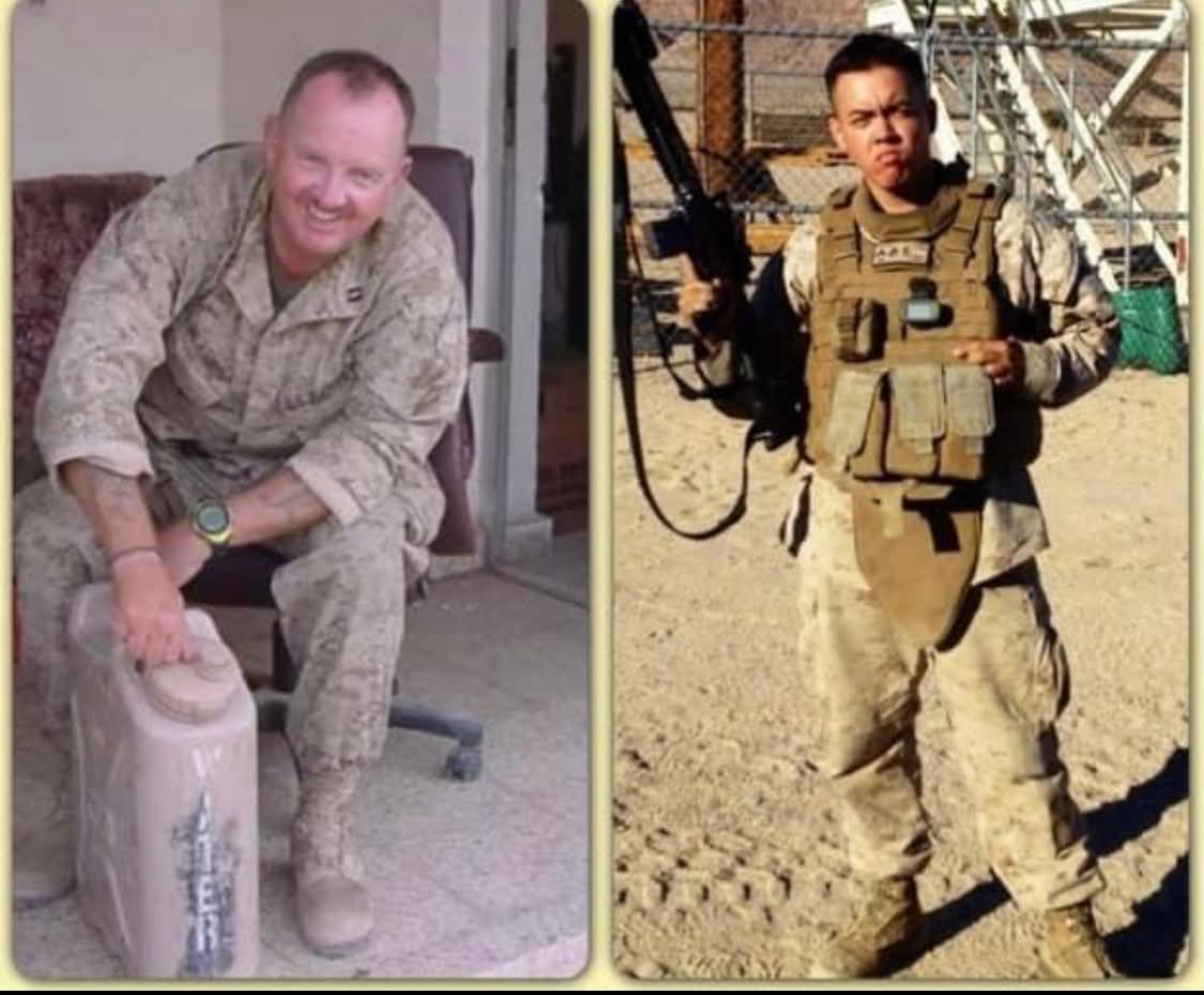 Guia Blaske's husband and oldest son deployed in U.S. Marine Corps combat uniforms